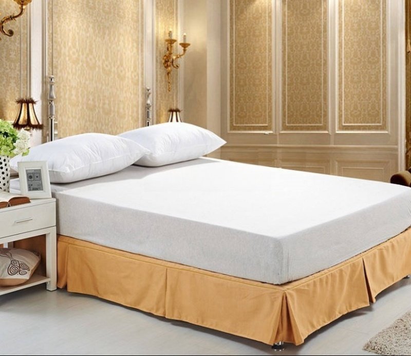 100% Cotton Hotel Bedding Sheet Bed Skirts (1)