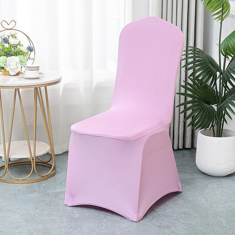 White Stretch Spandex Chair Cover (5)